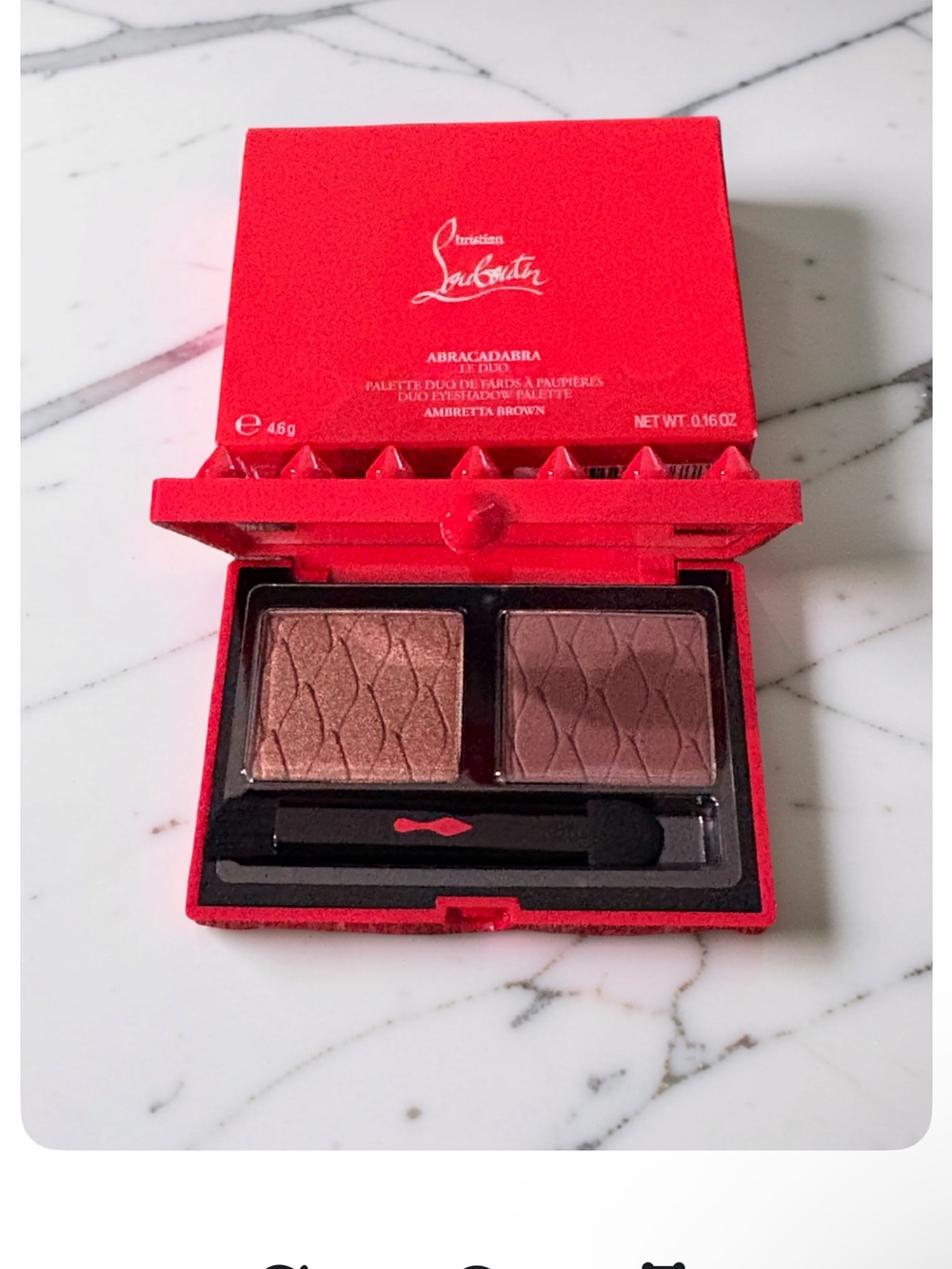 LOUBOUTIN ABRACADABRA DUO EYESHADOW PALETTE AMBRETTA BROWN - Picture 4 of 5